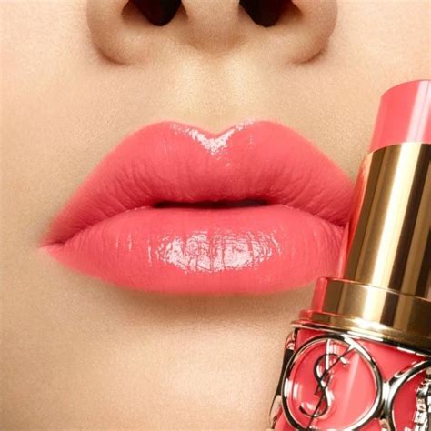 yves saint laurent rouge volupte shine lipstick 15 corail intuitive|ysl love shine lipstick.